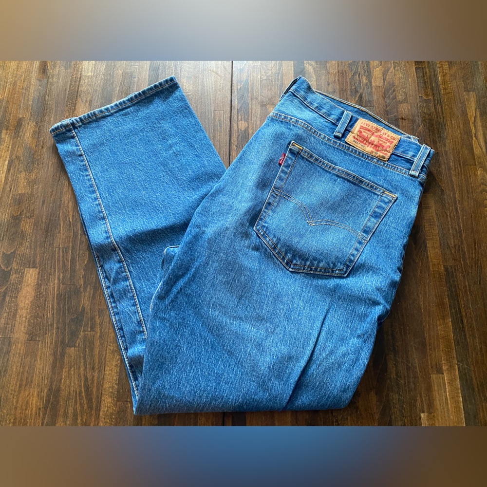 Levi's 501 '93 Men's Jeans Blue 40x30 Stone Button Fly Distressed Light Wash - Picture 7 of 10